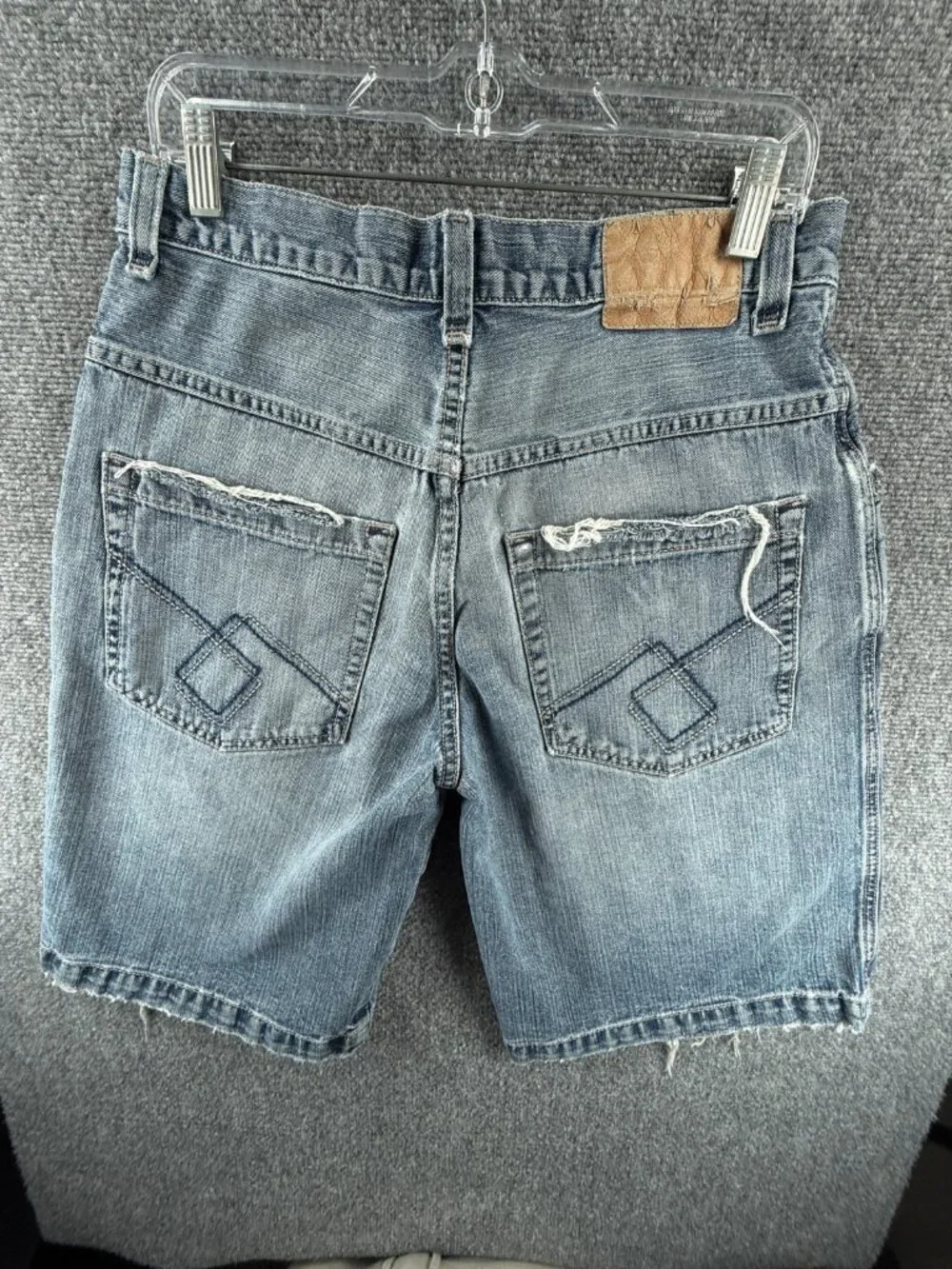 JNCO Carson Jeans Shorts Denim Jorts Blue Zip Fly 31 Men Urban Y2K ACTL 30X12